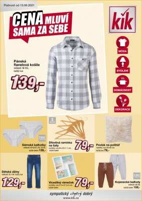 aktuální leták Kik textil 13.9.2021-3.10.2021