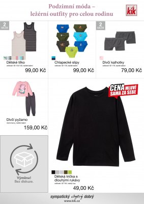 aktuální leták Kik textil 13.9.2021-3.10.2021