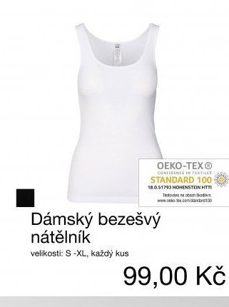 Dámský bezešvý nátělník
