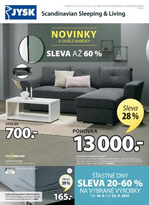 aktuální leták Jysk 16.9.2021-29.9.2021