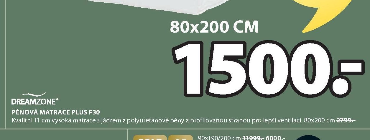 Pěnová matrace PLUS F30