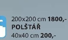 BASIC polštář 200x200 cm
