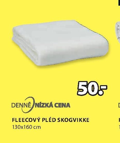 Fleecový pléd SKOGVIKKE 130x160 cm