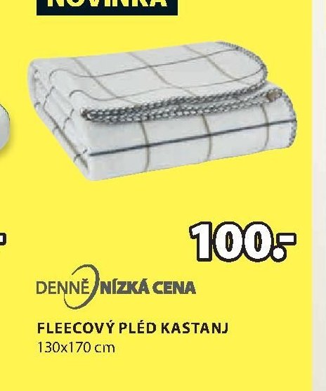 Fleecový pléd KASTANJ 130x170 cm