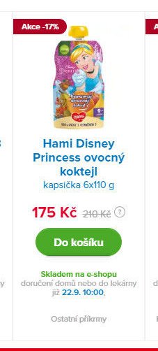 Hami Disney Princess ovocný koktejl