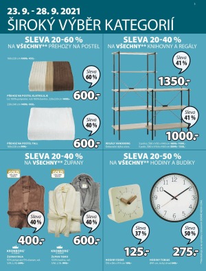 aktuální leták Jysk 23.9.2021-6.10.2021