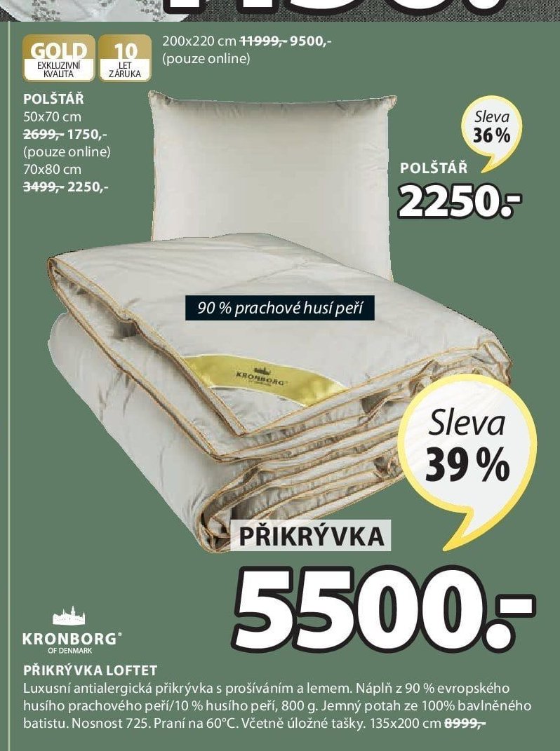 Přikrývka KRONBORG Loftet