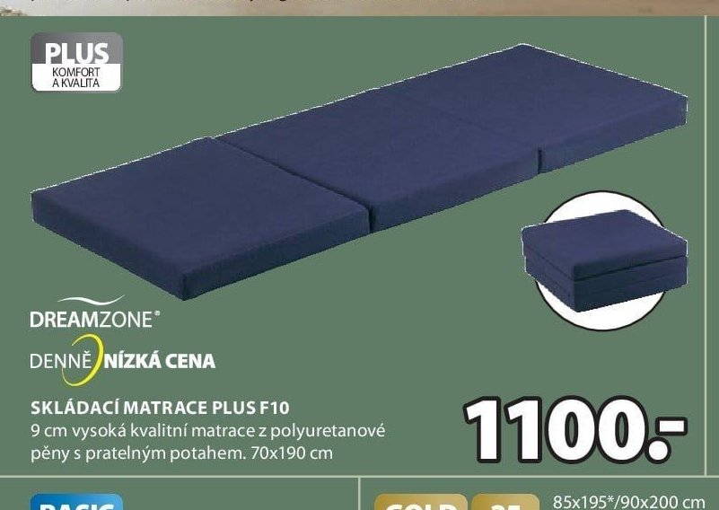 Skládací matrace PLUS F10