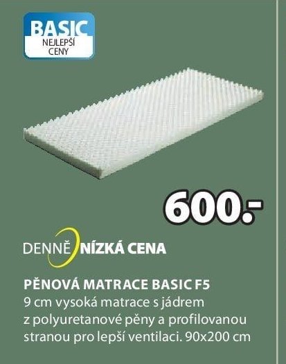 Pěnová matrace BASIC F5