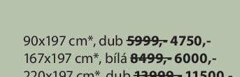 90x197 cm*, dub
