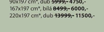 220x197 cm*, dub