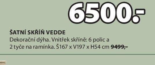 ŠATNÍ SKŘÍŇ VEDDE