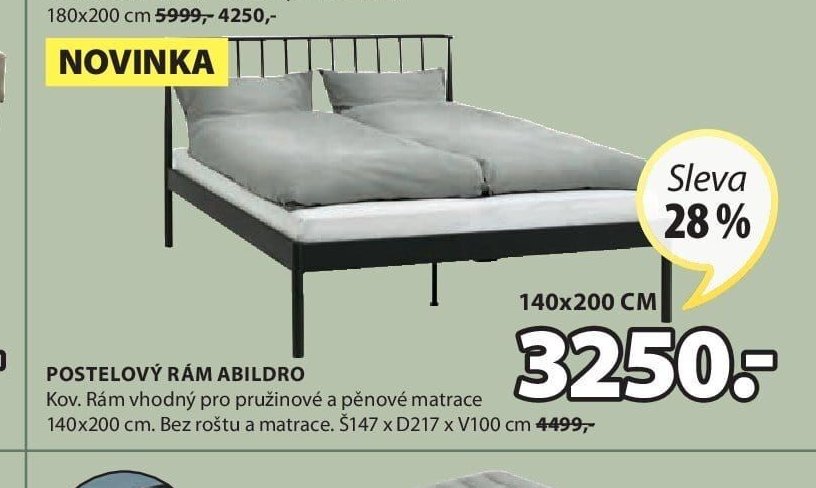 POSTELOVÝ RÁM ABILDRO