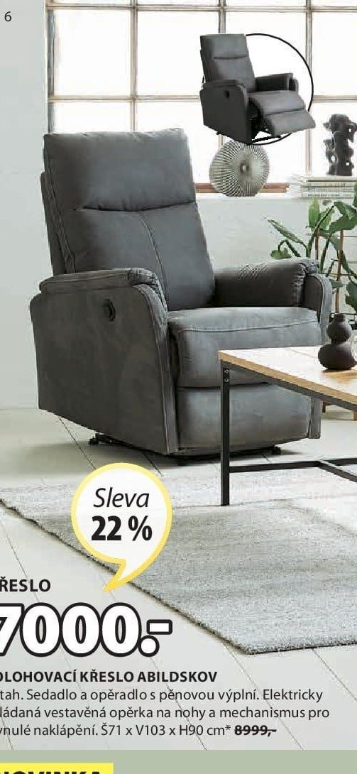 POLOHOVACÍ KŘESLO ABILDSKOV