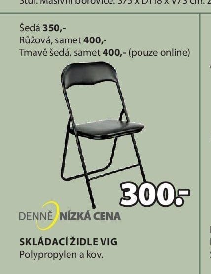 SKLÁDACÍ ŽIDLE VIG