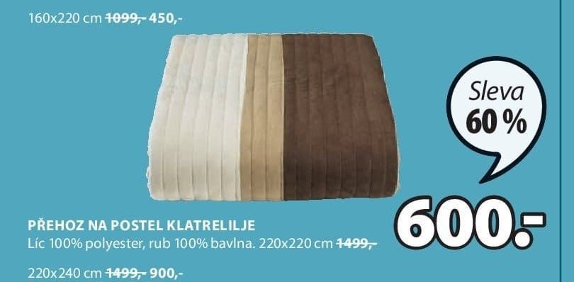PŘEHOZ NA POSTEL KLATRELILJE