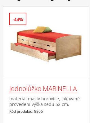Jednolůžko MARINELLA