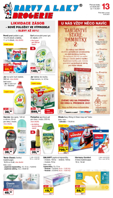 aktuální leták Barvy a laky drogerie 28.9.2021-17.10.2021