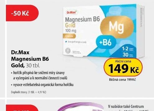 Dr.Max Magnesium B6 Gold, 30 tbl.