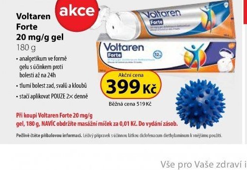 Voltaren Forte 20 mg/g gel, 180 g