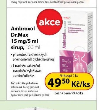 Ambroxol Dr.Max 15 mg/5 ml sirup