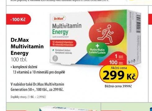 Dr.Max Multivitamin Energy 100 tbl.