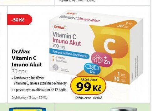 Dr.Max Vitamin C Imuno Akut 30 cps.
