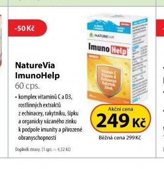 NatureVia ImunoHelp 60 cps.