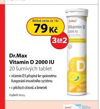 Dr.Max Vitamin D 2000 IU - Dr. Max aktualniletaky.eu