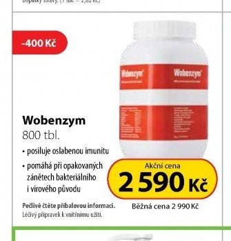 Wobenzym 800 tbl. - Dr. Max aktualniletaky.eu