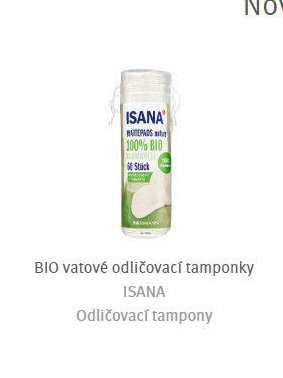 ISANA BIO vatové odličovací tampony