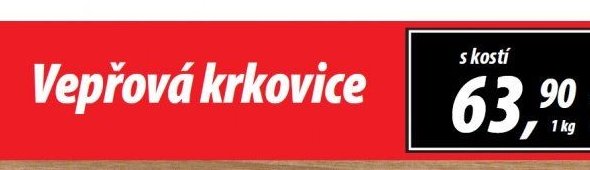 Vepřová krkovice s kostí - ZEMAN maso - uzeniny aktualniletaky.eu