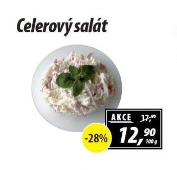 Celerový salát - ZEMAN maso - uzeniny aktualniletaky.eu