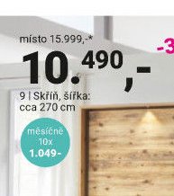 9 | Skříň, šířka cca 270 cm