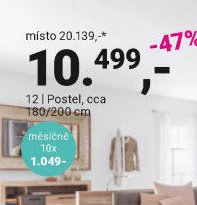 12 | Postel, cca 180/200 cm