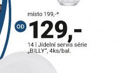 Jídelní servis série BILLY