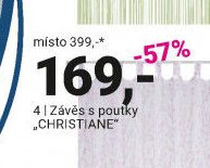 Závěs s poutky CHRISTIANE