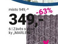 Závěs s poutky MARLENE