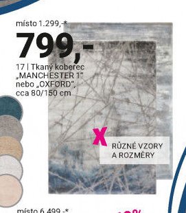 Tkaný koberec MANCHESTER 1 nebo OXFORD