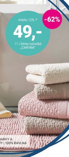 Série ručníků CARINA