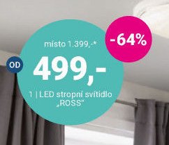 LED STROPNÍ SVÍTIDLO „ROSS“