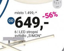 LED STROPNÍ SVÍTIDLO „SIMON“