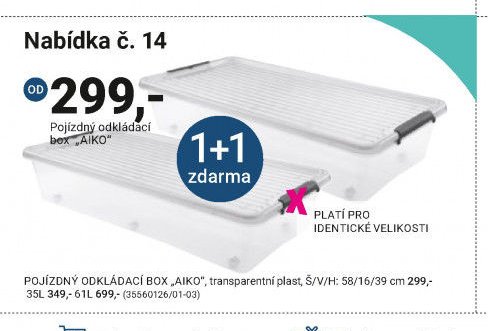 Pojízdný odkládací box „AIKO“ - Möbelix aktualniletaky.eu