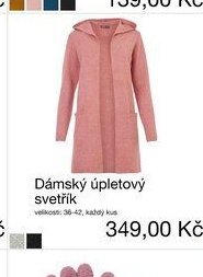 Dámský úpletový svetřík