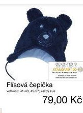 Flísová čepička