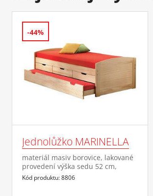 Jednolůžko MARINELLA