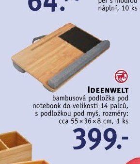 IDEENWELT bambusová podložka pod notebook