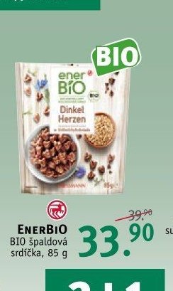 ENERBIO BIO špaldová srdíčka, 85 g