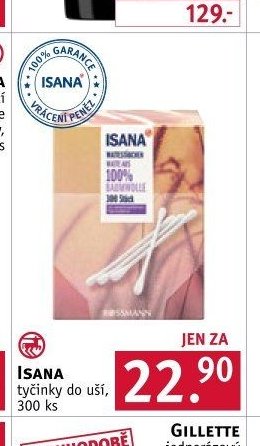 ISANA tyčinky do uší