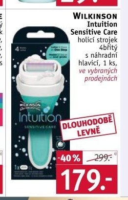 Wilkinson Intuition Sensitive Care holicí strojek